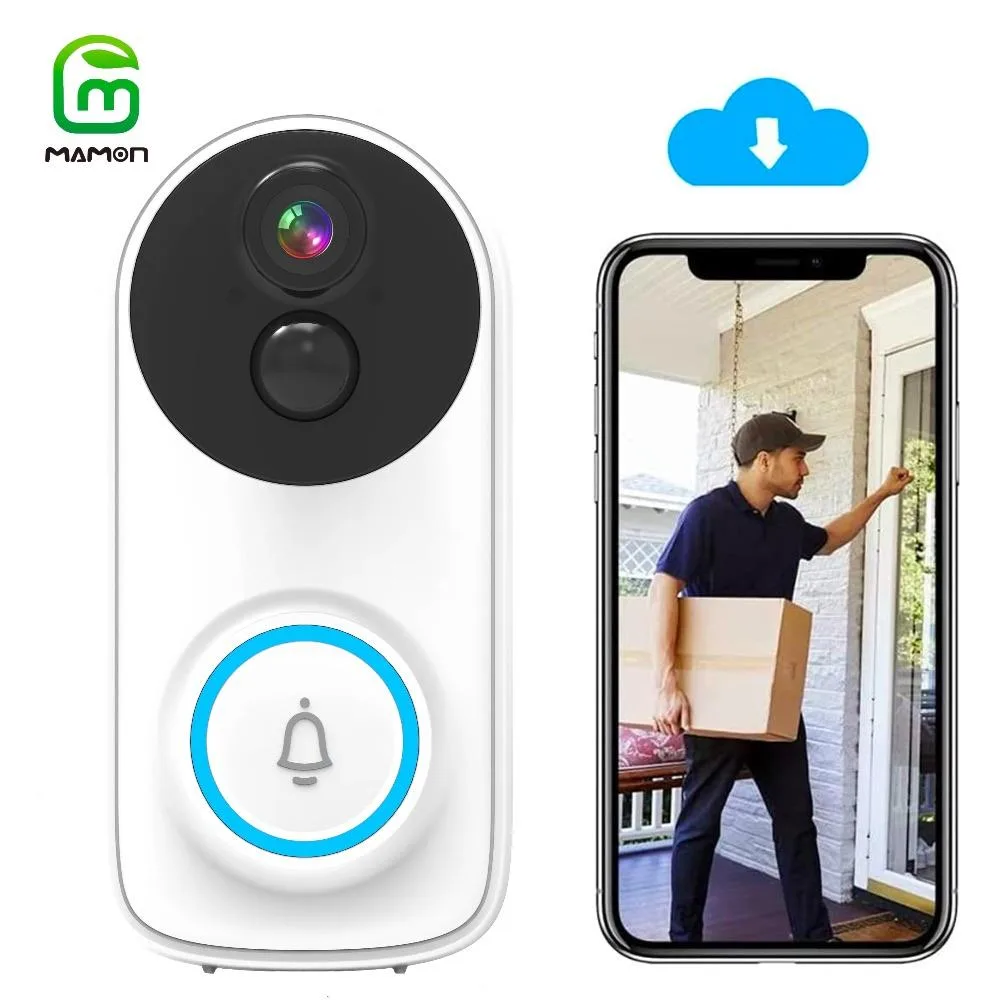 MAMONCARE MAMONCARE Video Doorbell Camera 2K White — product photo