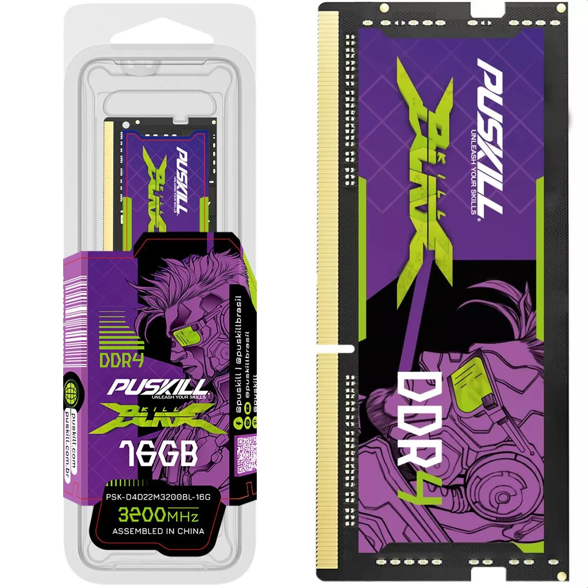 PUSKILL PUSKILL DDR4 16GB 3200MHz CL22 260-Pin laptop RAM — product photo