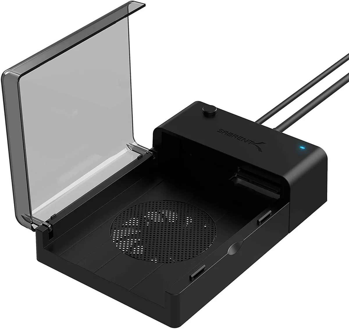 Sabrent Sabrent EC-DFFN 2.5" &amp; 3.5" SATA USB 3.0 Lay-Flat Docking Station with Fan — product photo