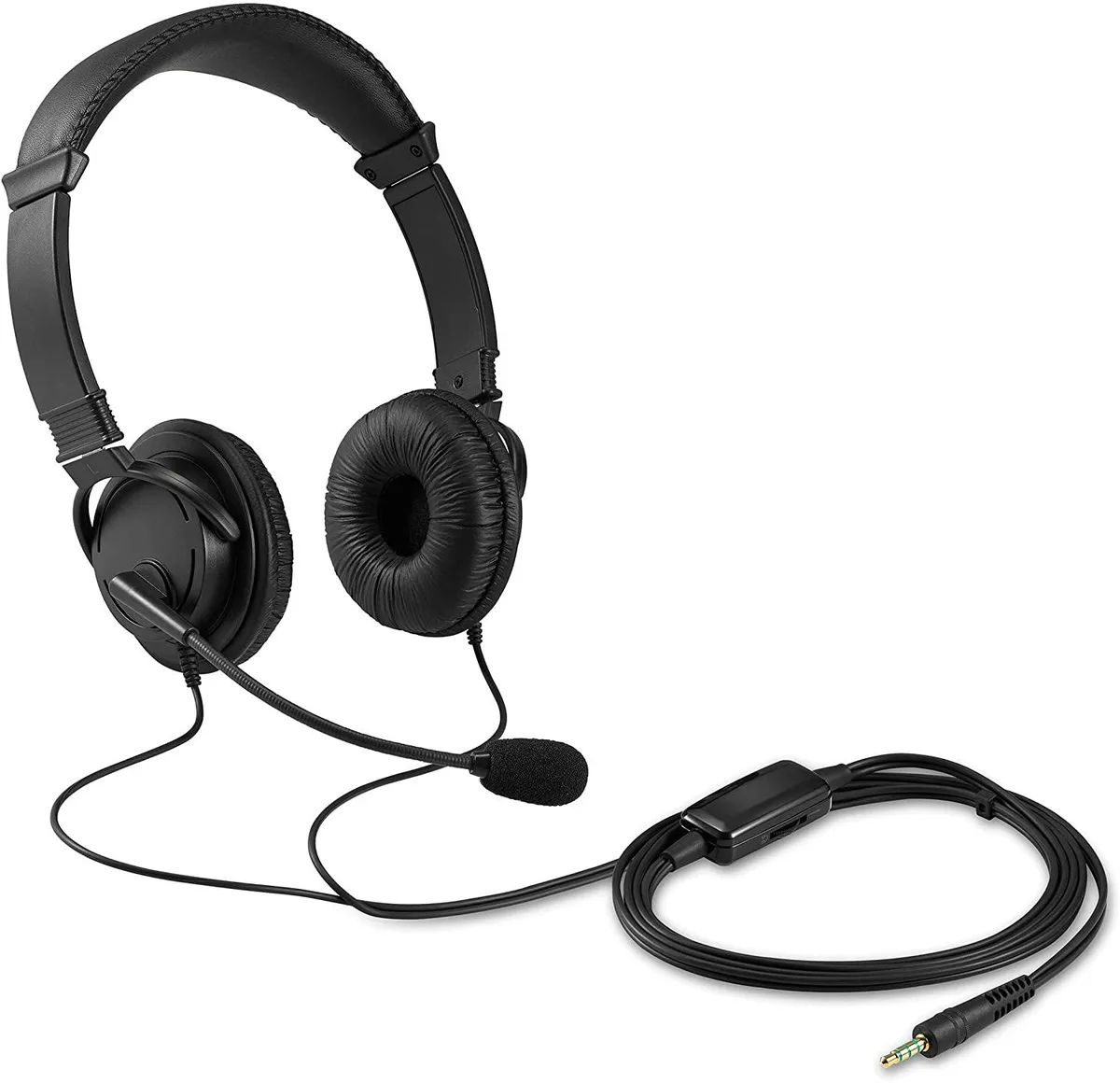 Kensington Kensington K33597WW headset, wired, 3.5 mm, boom mic 270° — product photo