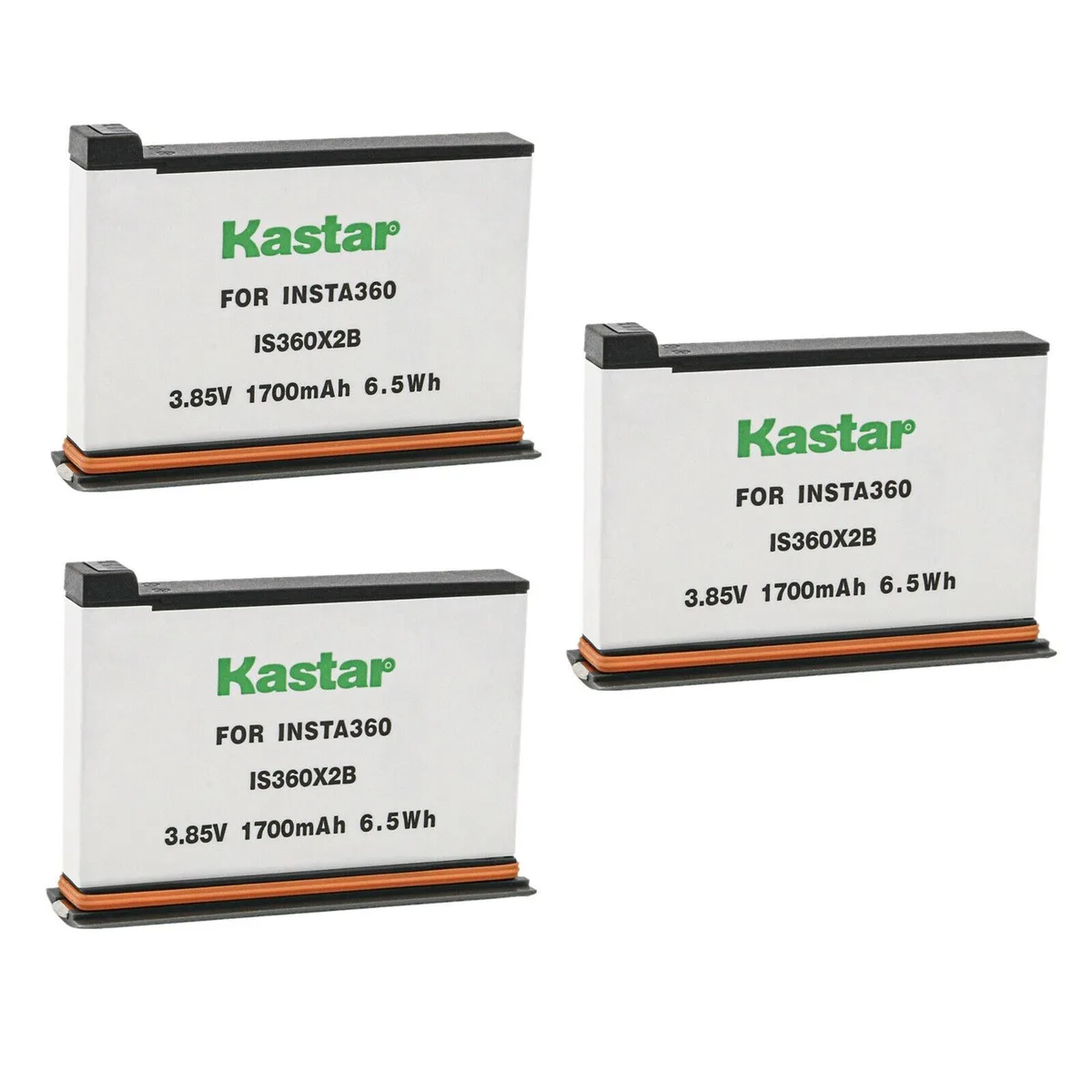 Kastar Kastar IS360X2B 3-pack Li-Ion camera battery 1700mAh 3.85V 6.5Wh — product photo
