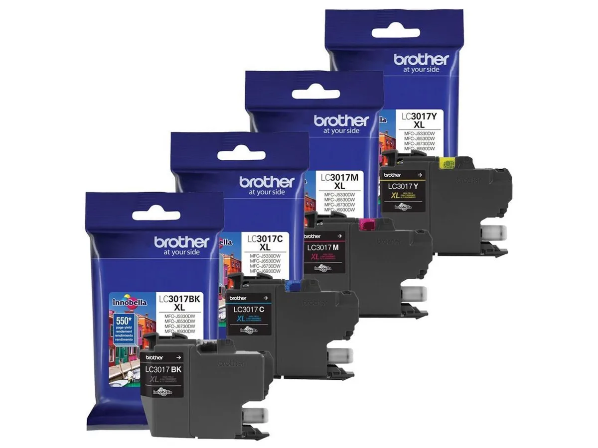 Brother Brother LC3017 4-pack ink cartridges (genuine brands) 550 pages — product photo