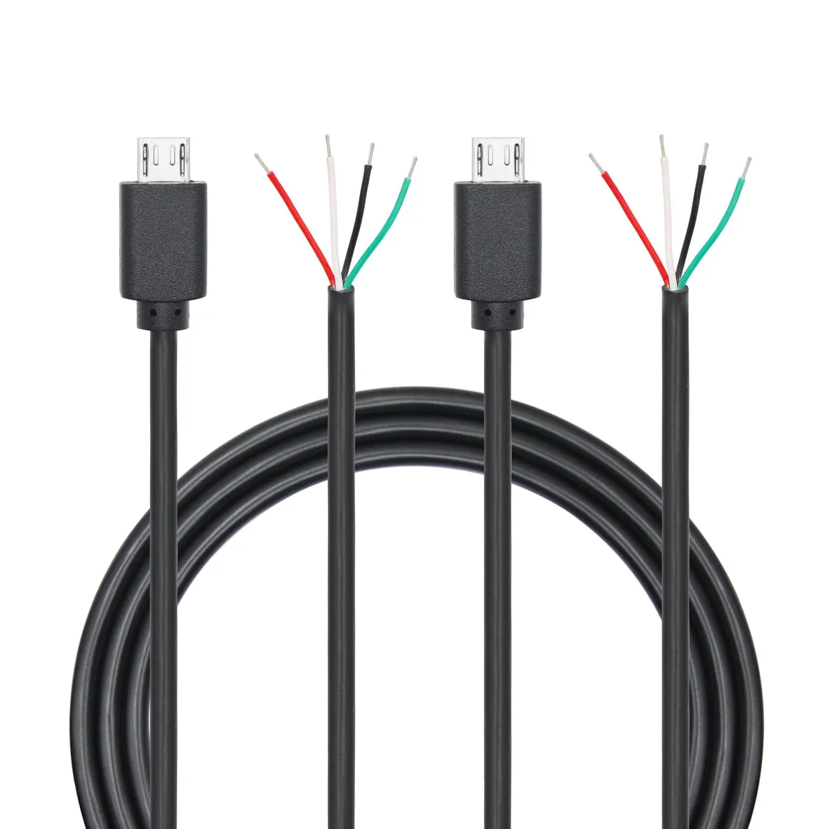 Vszerda Vszerda Micro USB Male 4 Pin Bare Wire 2-Pack 3FT 24AWG 2.0 480 Mbps — product photo