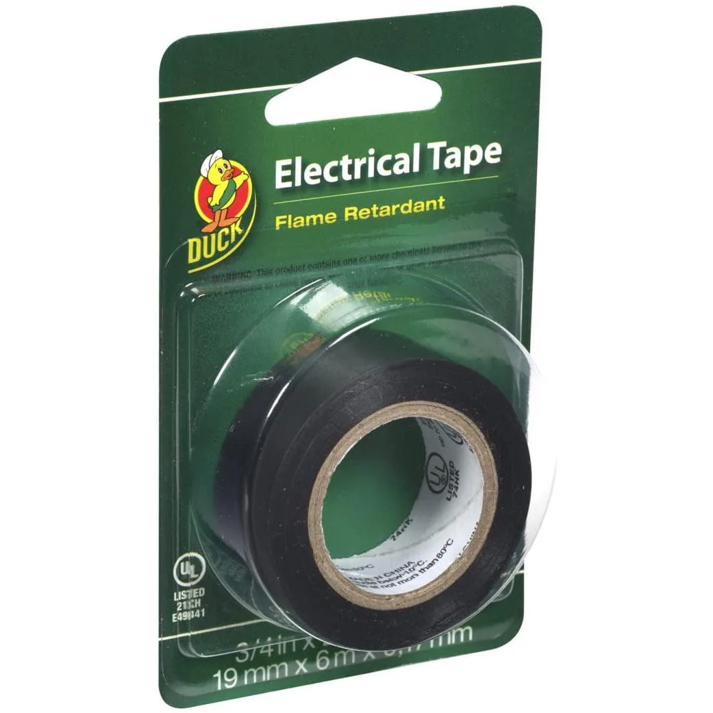 Duck Duck Electrical Tape 3/4 in x 20 ft Black 7 mils — product photo