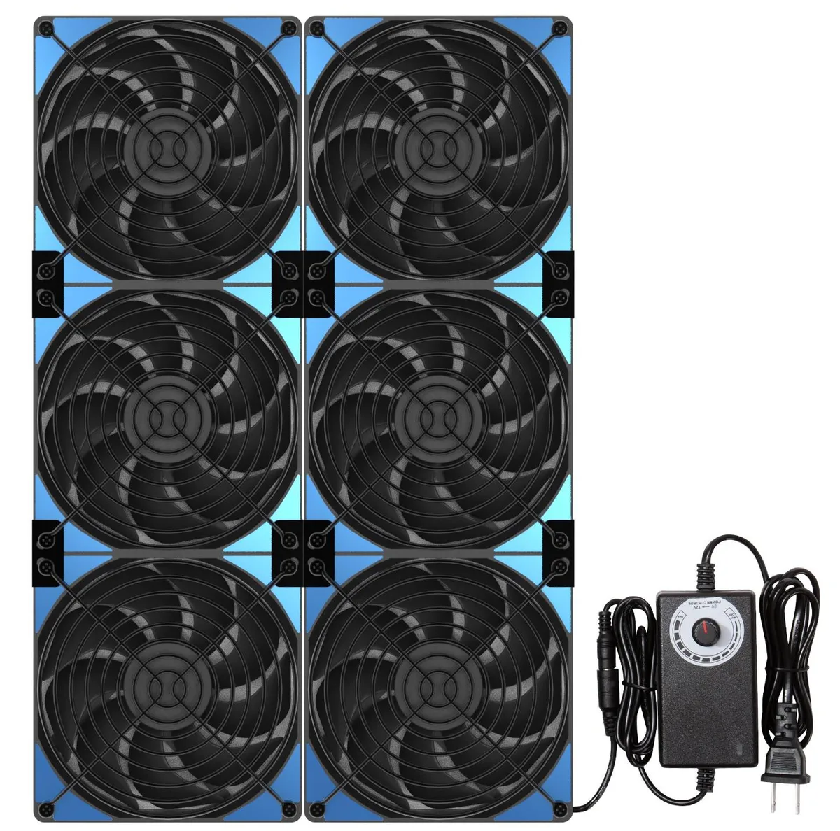 PANO-MOUNTS PANO-MOUNTS 120mm x6 720mm Case Fan Kit with 3V-12V Controller — product photo