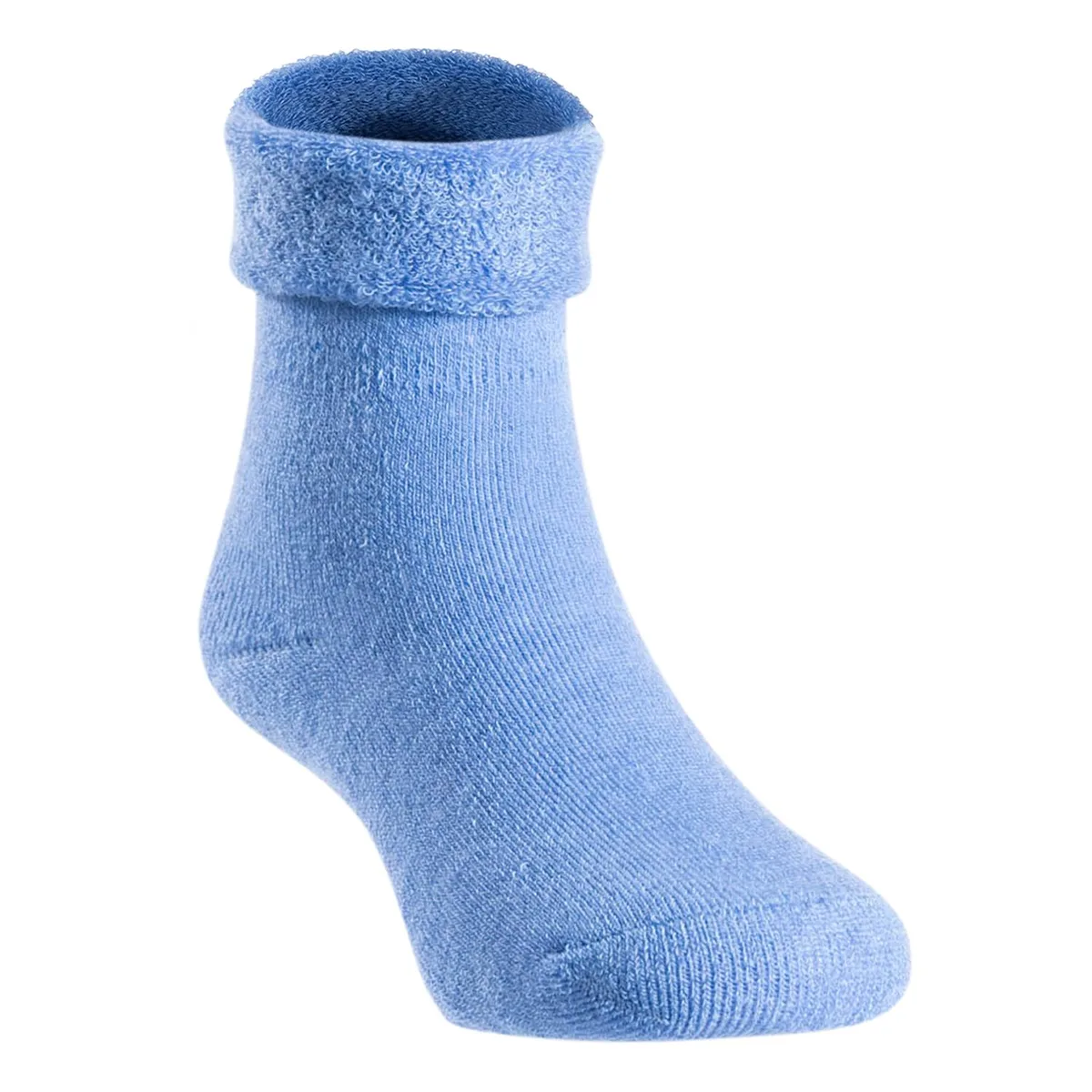 Blue knee-high wool socks size 6M-12M
