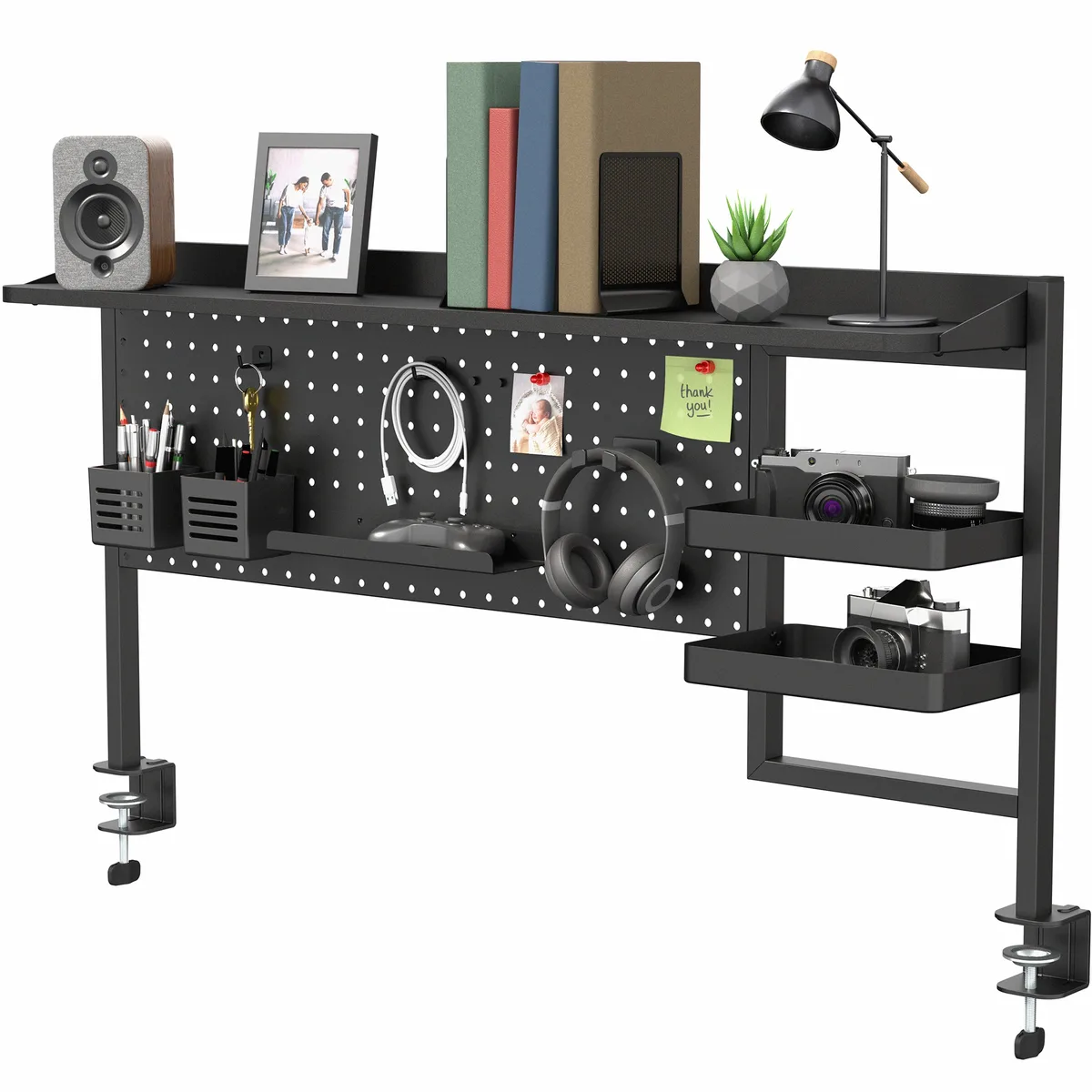 VIVO VIVO Black Steel Clamp-on 46" Pegboard Organizer 66 lbs — product photo