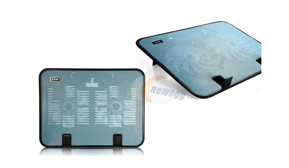 Corn Electronics Corn Electronics DKF-01 laptop cooling pad 14" Blue 2 fans 140mm 1000 RPM 330x250x24mm — product photo