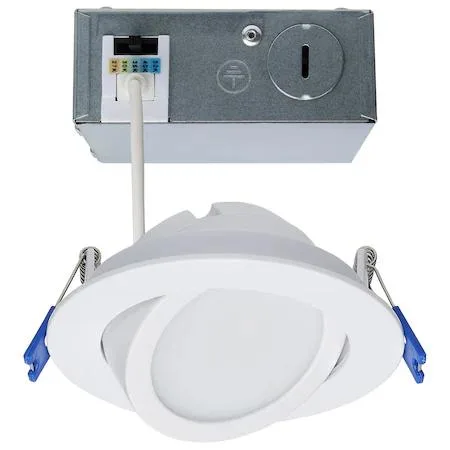 Satco Satco S11878 11 Watt 4 Inch Directional Low-Profile Downlight CCT Selectable Recessed Lighting — product photo