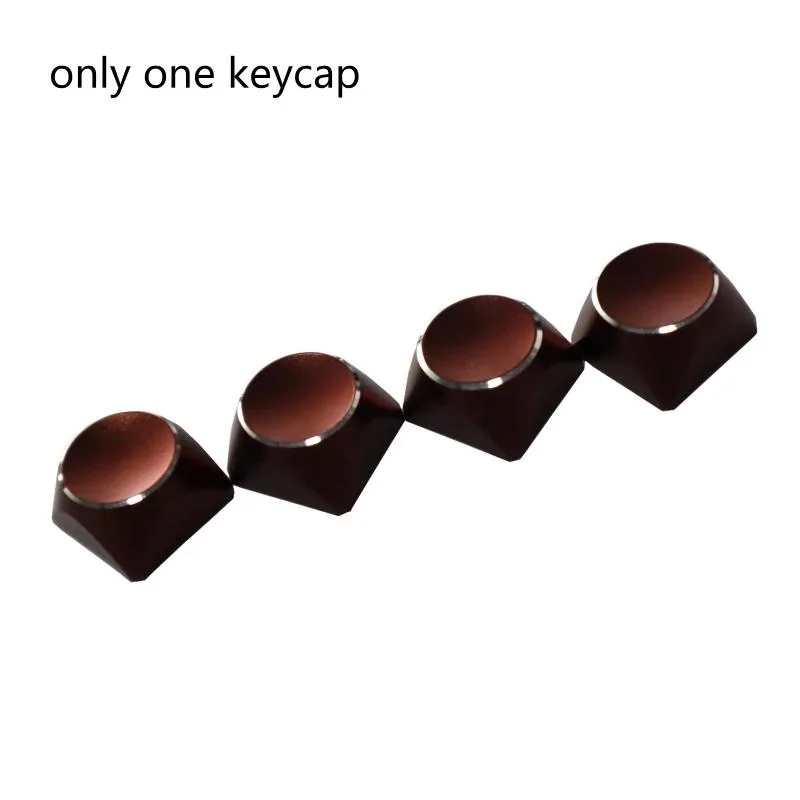 Single metal keycap XDA profile coffee gradient backlit 1.8cm