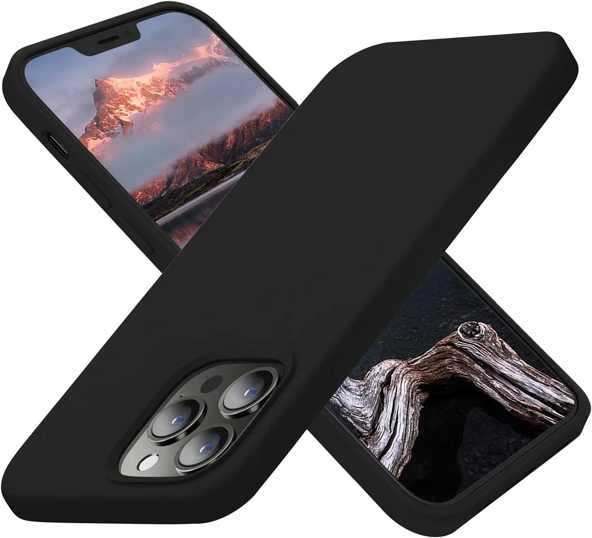 iworkmart iworkmart iPhone 13 Pro Case Silicone Ultra Slim 6.1 inch Black — product photo