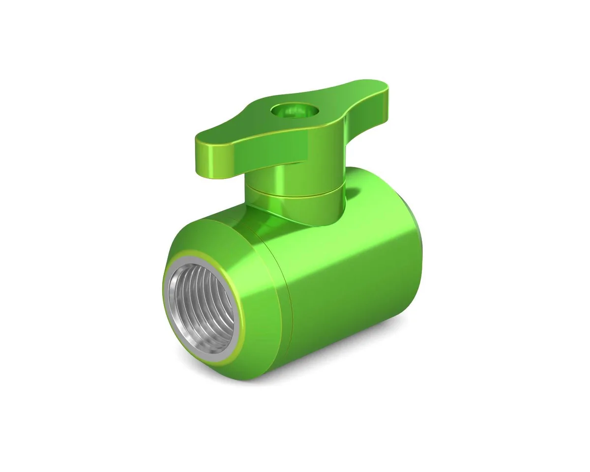 PrimoChill PrimoChill Female to Female G 1/4 Drain Valve SX Toxic Candy diy cooling — product photo