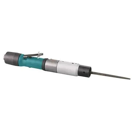 Dynabrade 12200 pneumatic air file inline grip 10 inch length silver finish