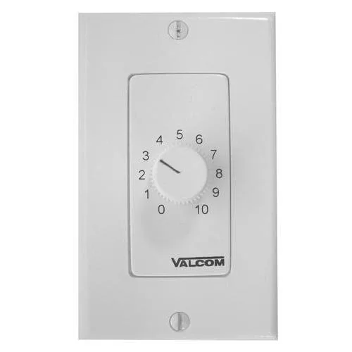White rectangular wall-mount volume control unit, model 2992