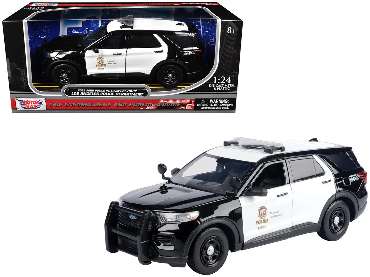 MOTORMAX MOTORMAX 2022 Ford Police Interceptor Utility LAPD 1/24 Diecast — product photo