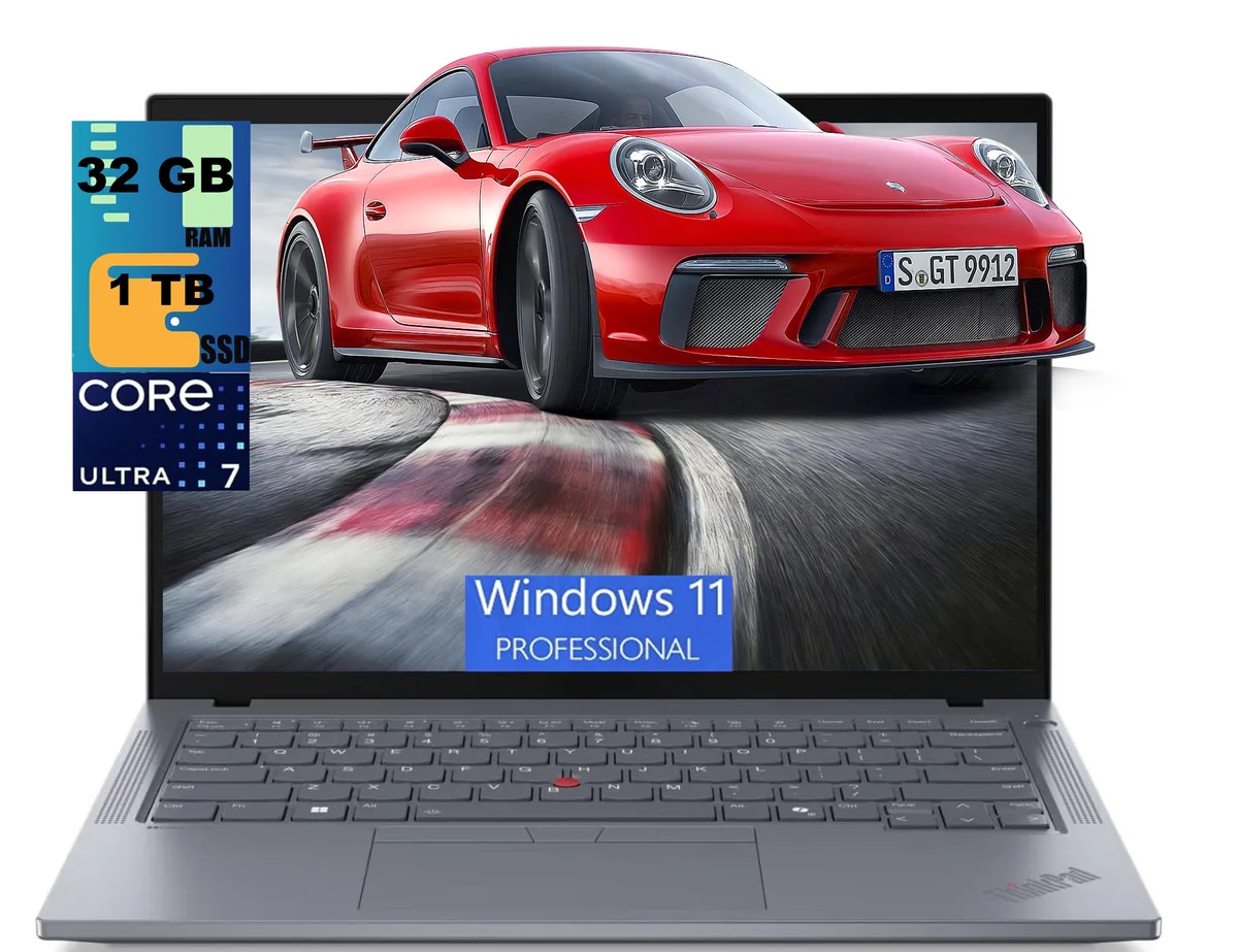 Lenovo Lenovo ThinkPad T14 laptop, Intel Core Ultra 7 155U, 32GB DDR5, 1TB SSD — product photo
