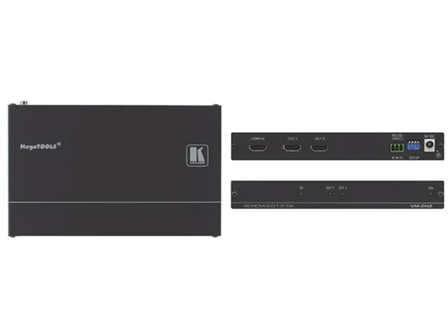 Kramer Kramer VM-2H2 1:2 4K60 4:4:4 HDCP 2.2 HDMI 2.0 DA video accessory — product photo