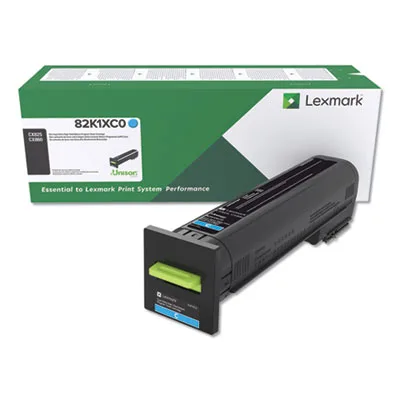 Lexmark Lexmark 82K1XC0 Cyan Toner Cartridge 22000 Pages — product photo