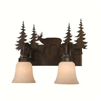 Vaxcel Vaxcel Bryce 2L Vanity Burnished Bronze VL55402BBZ bathroom lighting — product photo