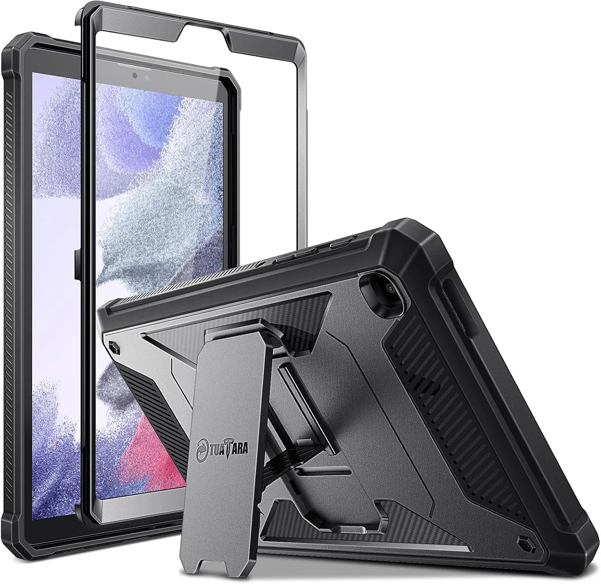 Kootion Kootion Shockproof Case for Galaxy Tab A7 Lite 8.7 Inch 2021 (SM-T220/T225/T227) Tuatara Rugged Black — product photo