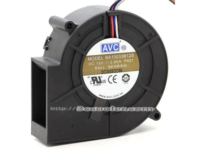 Zyvpee Zyvpee BA10033B12S 100mm 4-pin PWM blower case fan — product photo