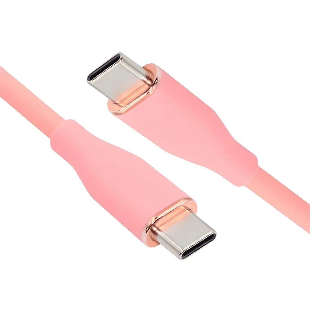 LORDWORLD LORDWORLD USB-C 65W 480Mbps 100cm Pink High-Flex Cable — product photo