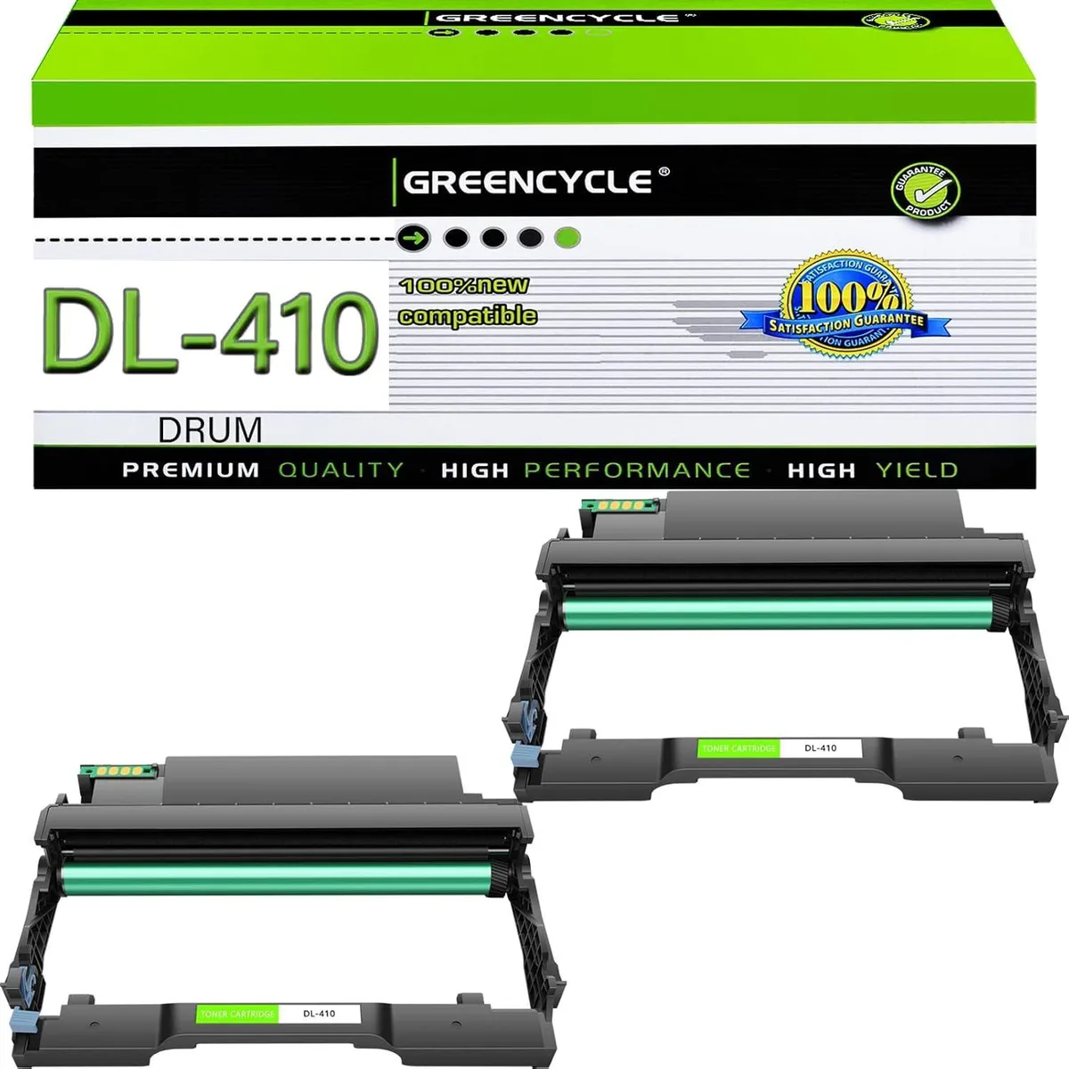 GREENCYCLE GREENCYCLE DL-410 Compatible Imaging Drum 2-Pack for Pantum Printers — product photo
