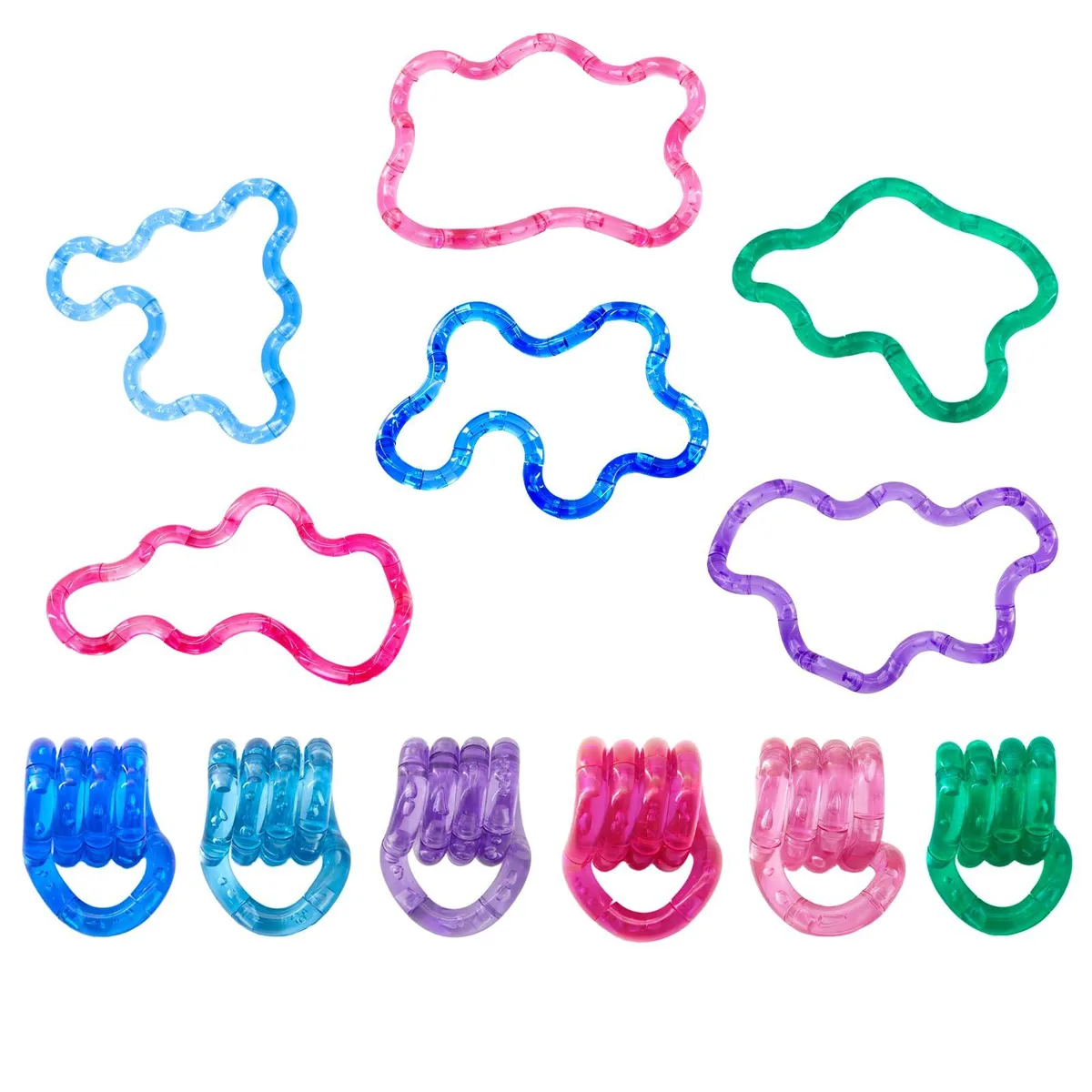  Multicolor Twisty Fidget Toys 6 Pcs Educational 6.69×1.2inch — product photo