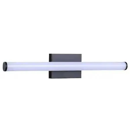 Round LED bathroom fixture with tunable color temperature