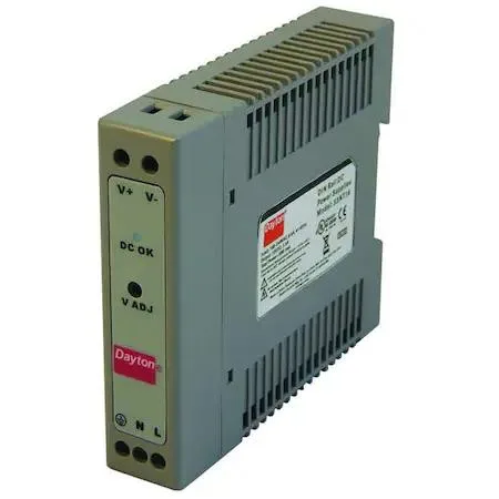 Dayton Dayton 33NT16 DC Power Supply 90-264V AC 12V DC 30W 2.5A DIN Rail — product photo