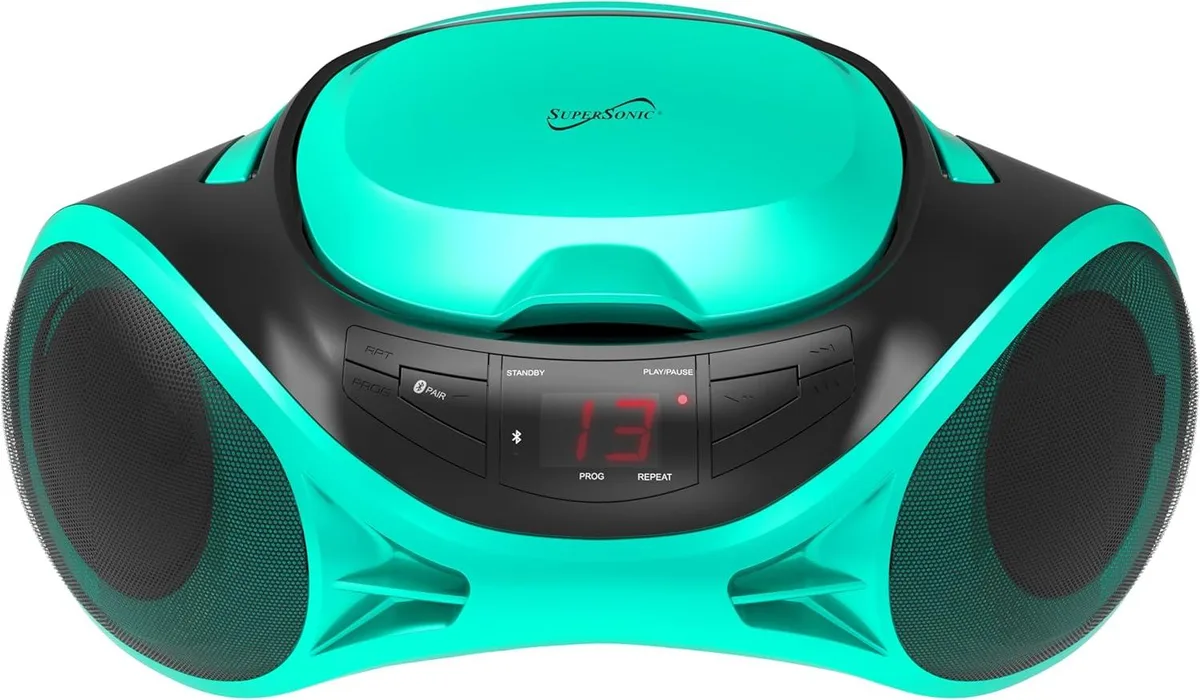 SUPERSONIC SUPERSONIC SC-726BT Teal boombox — product photo