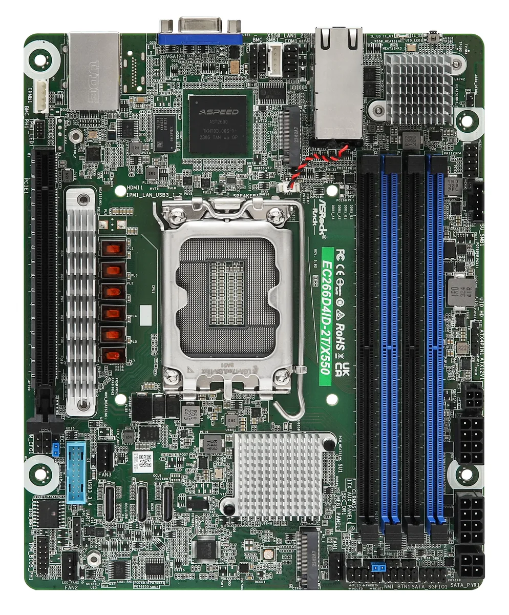 ASRock Rack ASRock Rack EC266D4ID-2T/X550 server motherboard — product photo