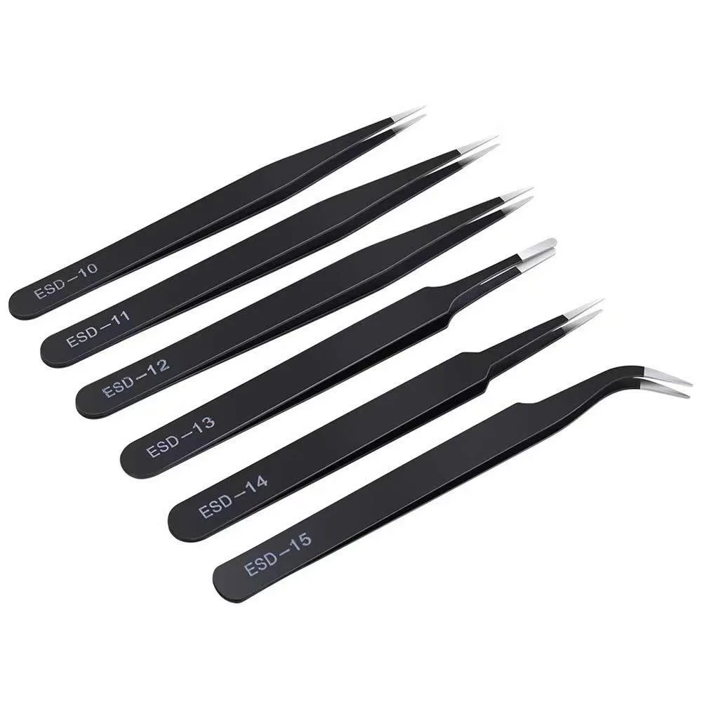 Vszerda Vszerda 6PCS Precision Tweezers Set ESD-10 to ESD-15 — product photo