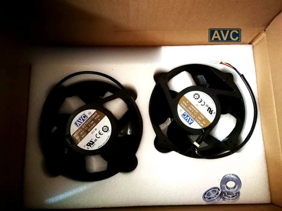 Zyvpee Zyvpee DYTA2070B8S 200x70mm 48V 5.16A 4-pin ball bearing axial case fan (2 pcs) — product photo