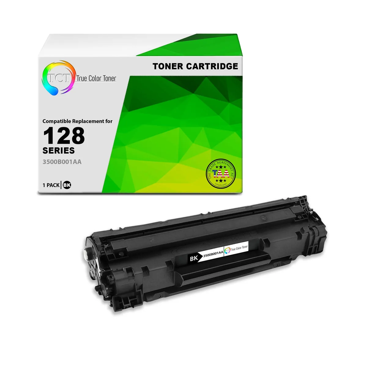 True Color Toner True Color Toner 128 TAA Compliant Toner Cartridge Black 2100 Pages — product photo