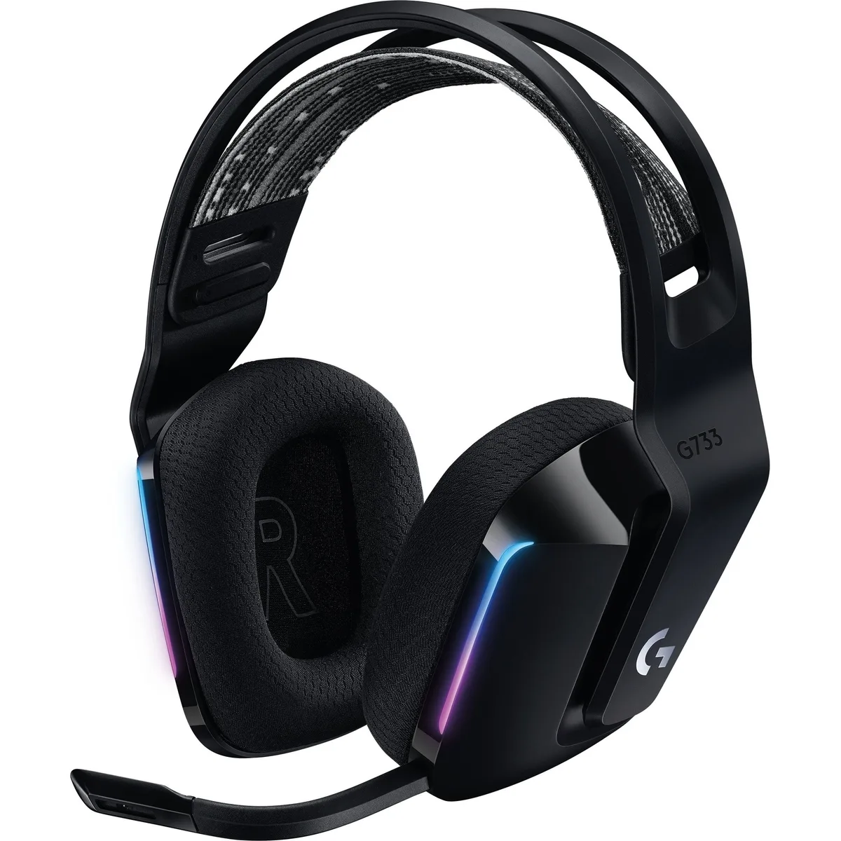 Logitech Logitech G733 Lightspeed Wireless RGB Gaming Headset - Black — product photo