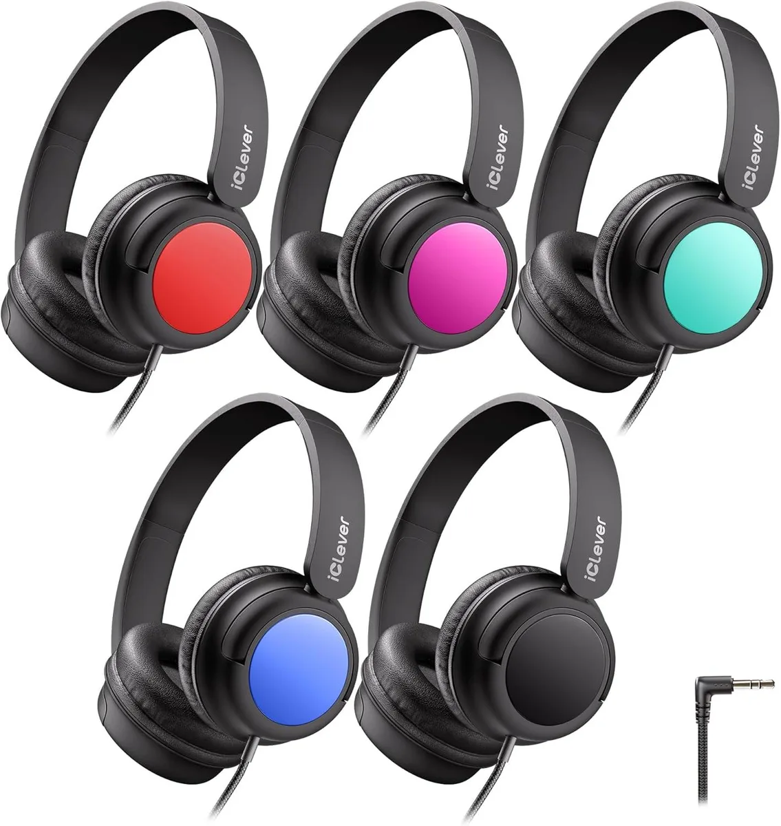 TUKO TUKO IC-HS28 Wired Headphones 5 Pack — product photo