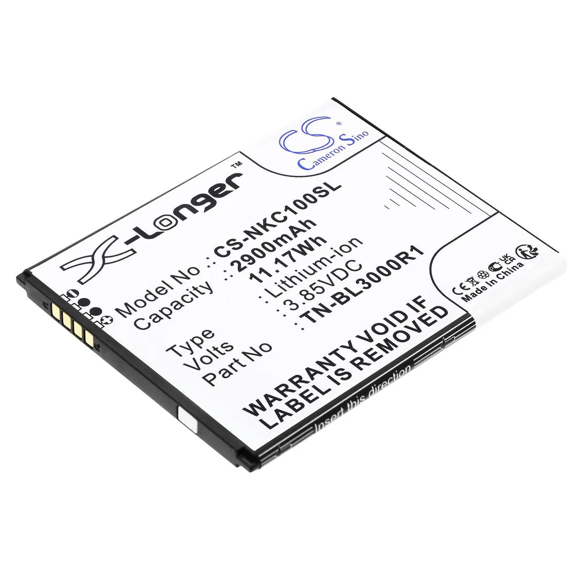  Cameron Sino C100 2022 TN-BL3000R1 2900mAh 11.17Wh replacement battery — product photo