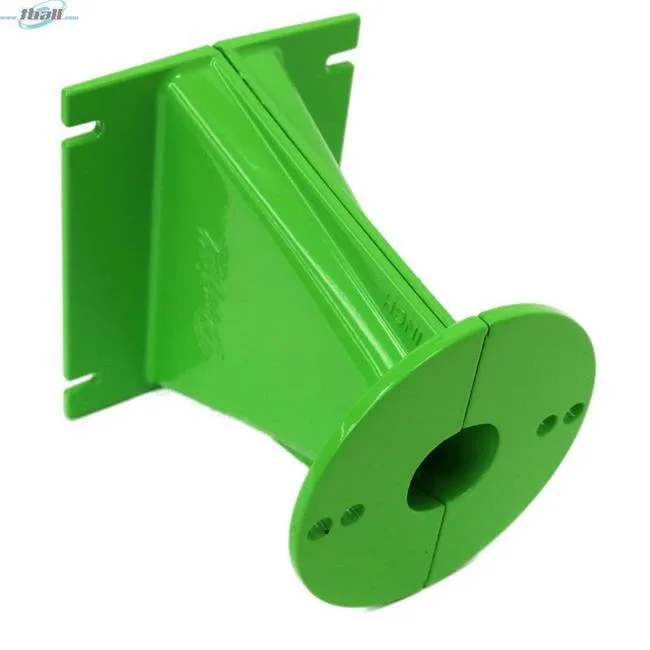Green aluminum line array horn with bolt-on driver mount