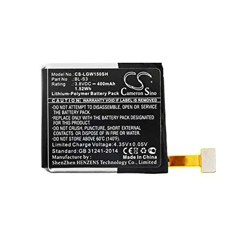 Cameron Sino W150 cell phone battery 400mAh 1.52Wh — product photo
