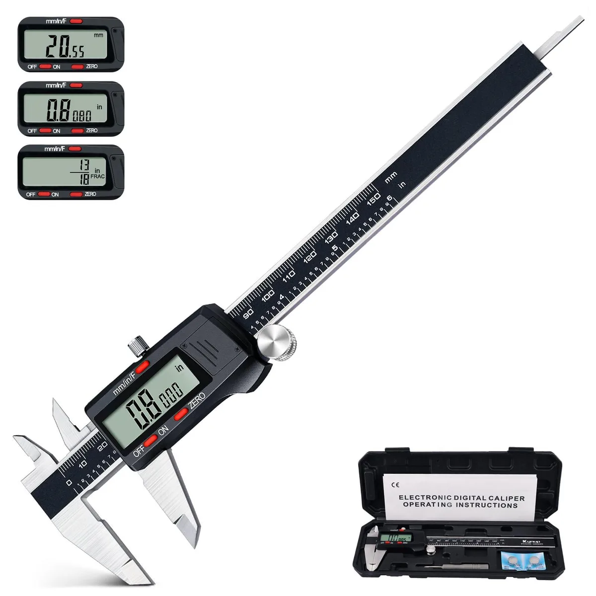  Kynup Digital Vernier Caliper 150mm ±0.02mm Stainless Steel — product photo