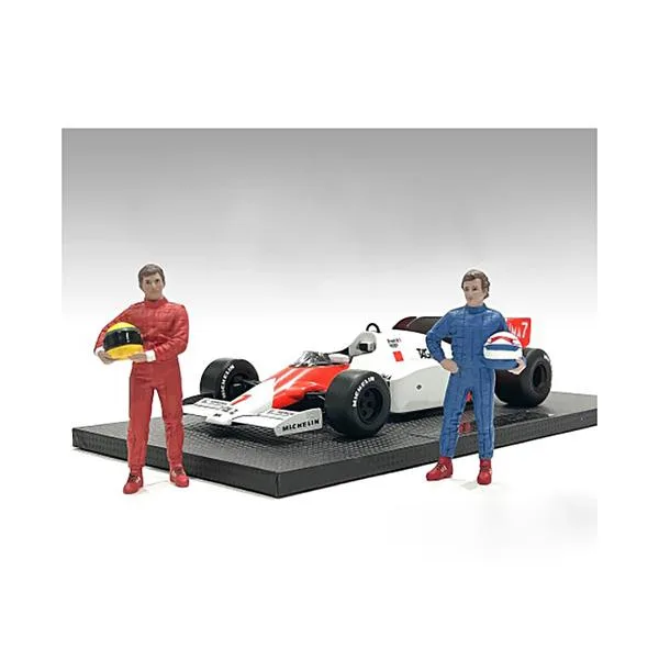 American Diorama American Diorama "Racing Legends" 80's Set of 2 Diecast Figures 1/43 Scale — product photo