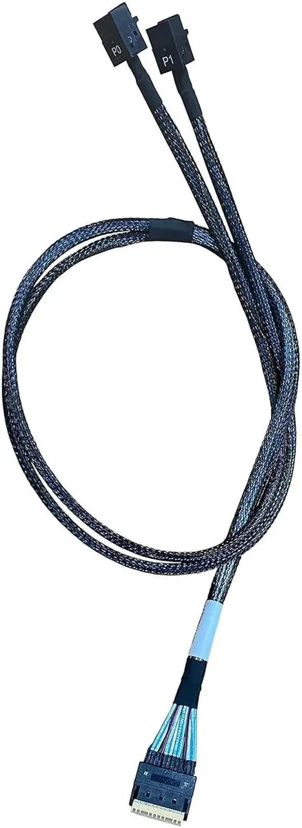 Vszerda Vszerda MCIO x8 to 2 U.2 NVMe Adapter Cable 80CM — product photo
