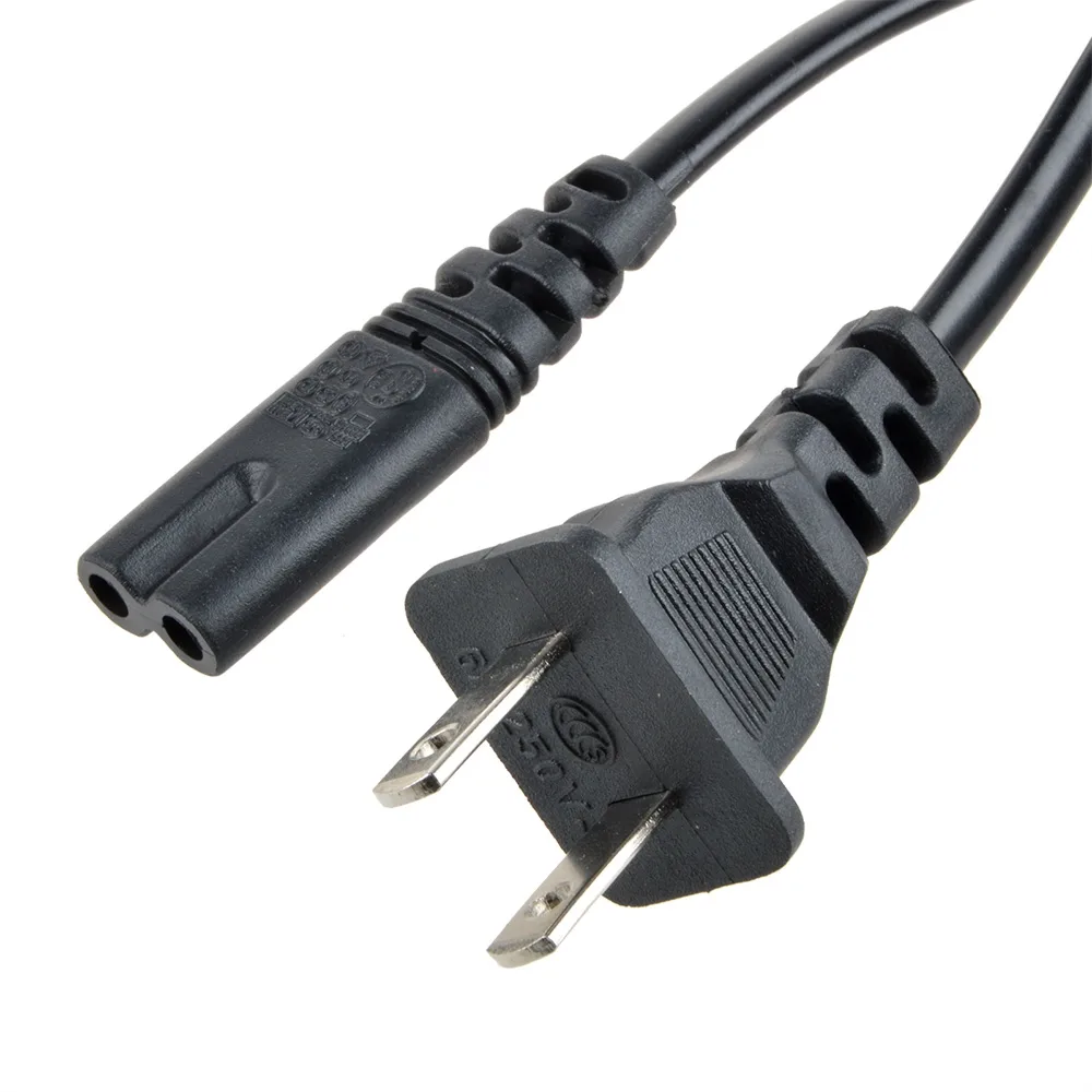 ABLEGRID ABLEGRID 5ft 2 Prong Figure-8 Power Cord Black — product photo