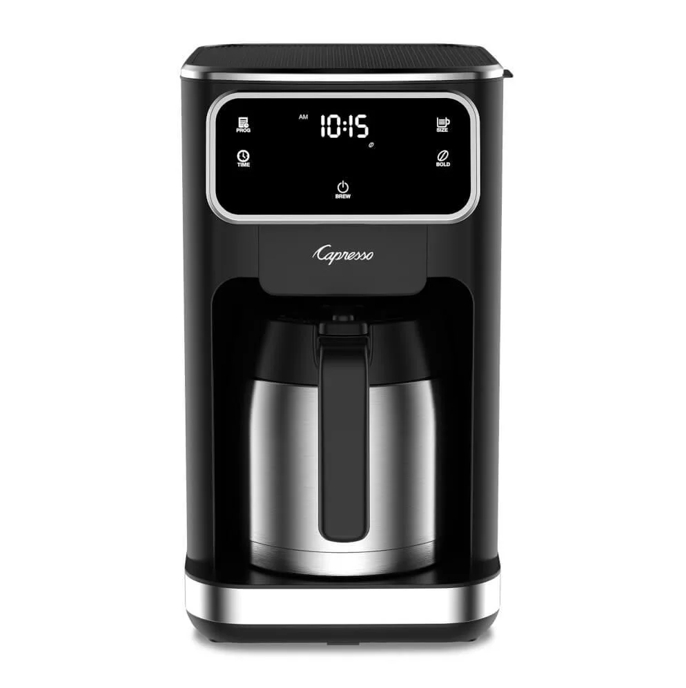Capresso Capresso 49605 10-cup automatic coffee maker with thermal carafe black — product photo