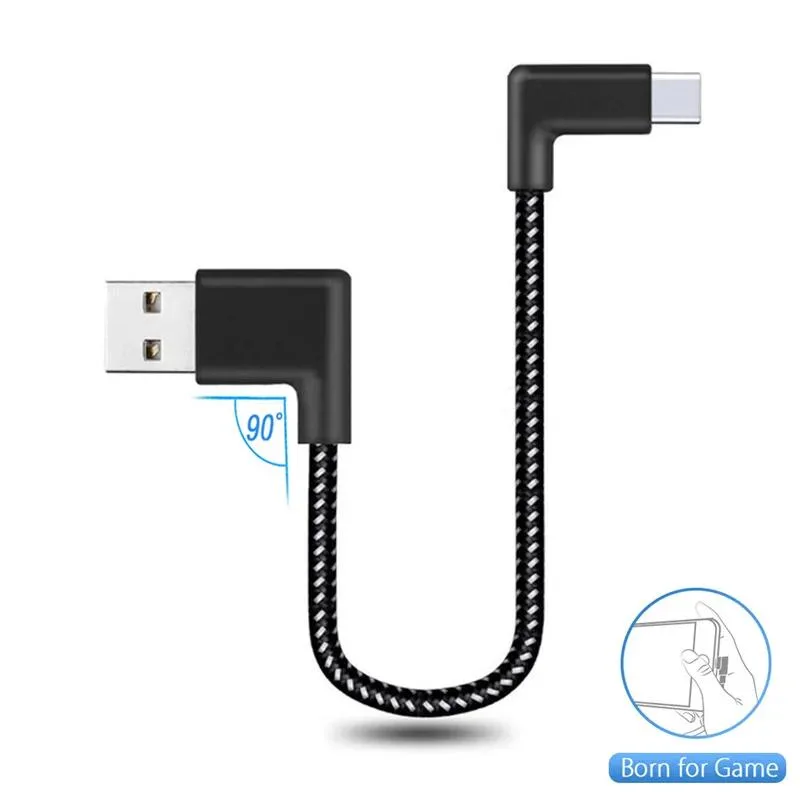 Hetai Tech Hetai Tech USB-C cable double 90° right angle .2m 1m 2m — product photo