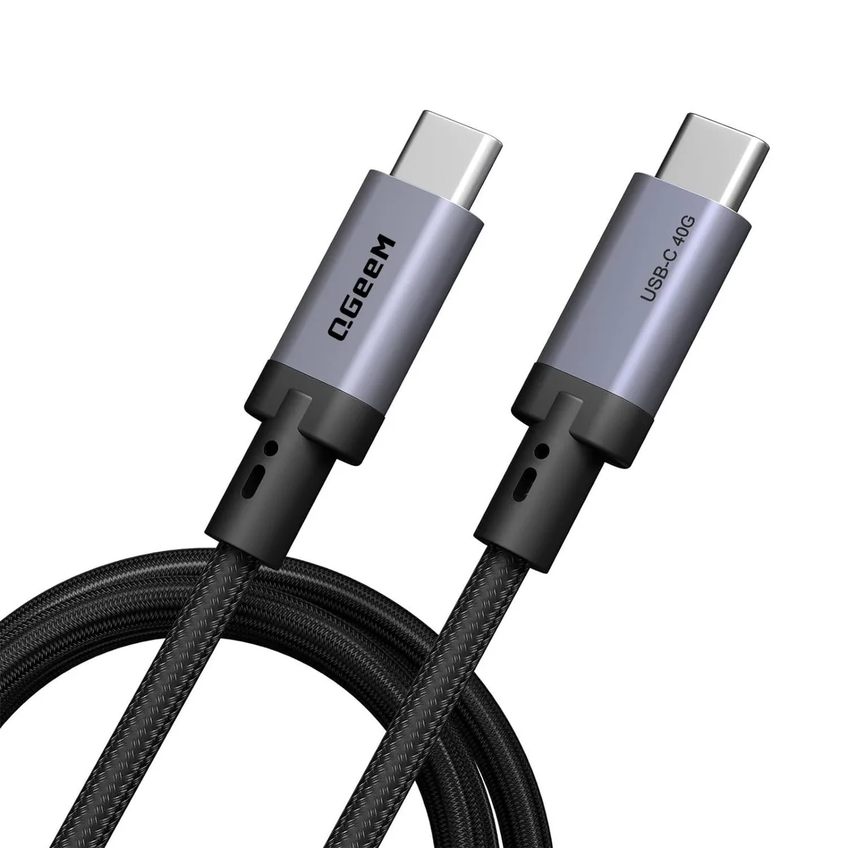 QGeeM QGeeM USB C to USB C Cable 40Gbps 240W 8K 1m — product photo