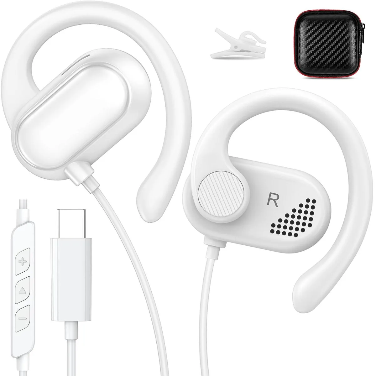  HandCandy ACANDYA-00278 USB-C Over-Ear Headphones White — product photo