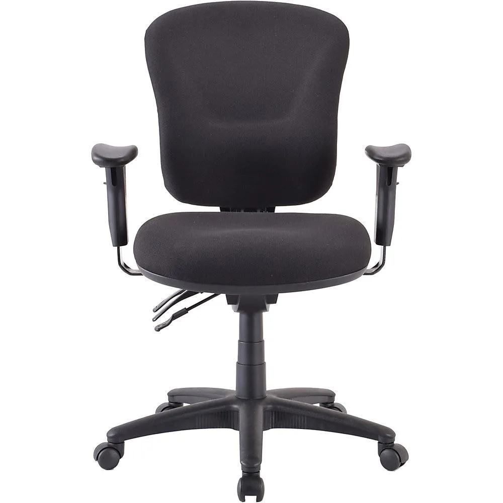 Lorell Lorell 66128 Mid-Back Task Chair Black 26x26x39-42 office furniture — product photo
