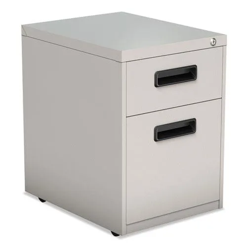Alera Alera Two-Drawer Metal Pedestal File Light Gray 14 7/8w x 19 1/8d x 21 3/4h — product photo